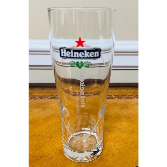 Heineken Holland Beer Pint Glass 16 ounce Authentic from Netherlands NEW - Picture 1 of 7